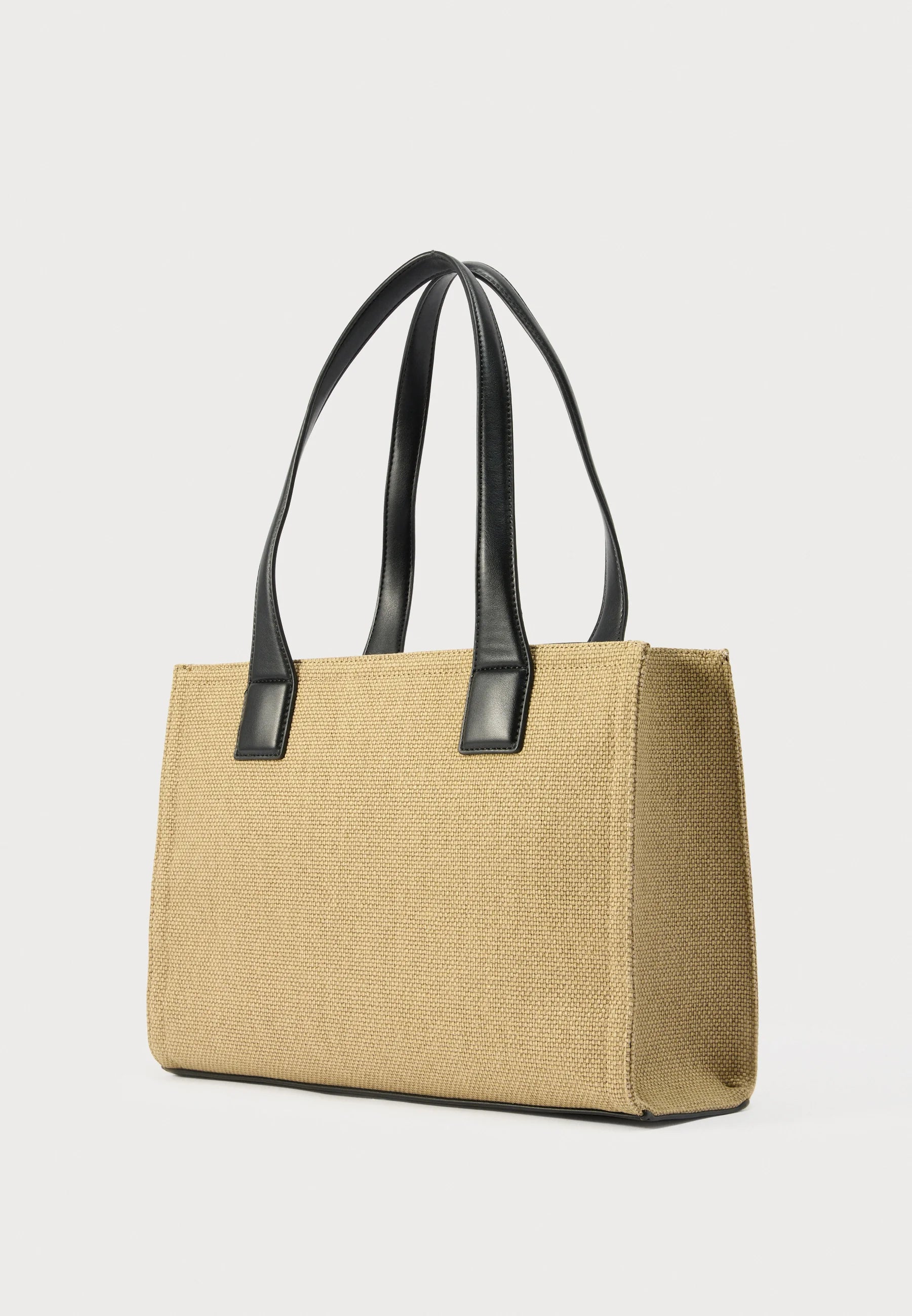 LOVE MOSCHINO GOLD CANVAS BAG