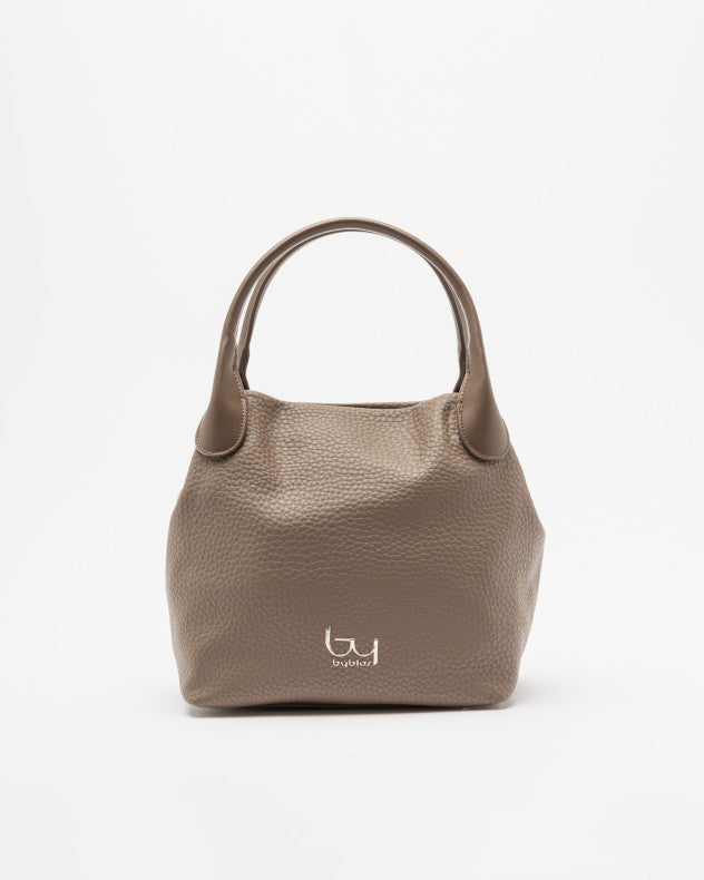 Borsa Daisy Cioccolato a mano con tracolla