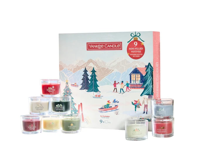 9 Filled Votive Candles YANKEE CANDLE