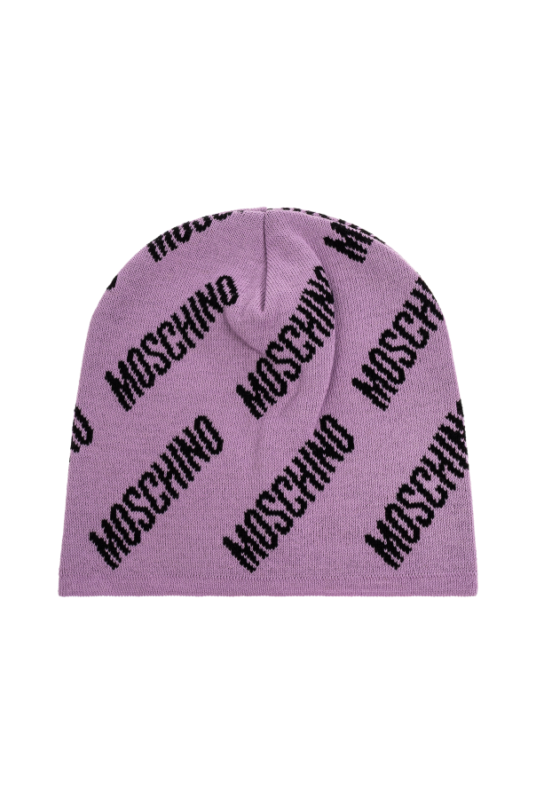 BERRETTO LILLA MOSCHINO MONOGRAM