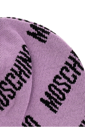 BERRETTO LILLA MOSCHINO MONOGRAM