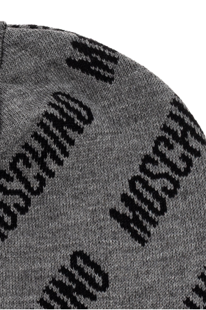 BERRETTO GRIGIO MONOGRAM MOSCHINO