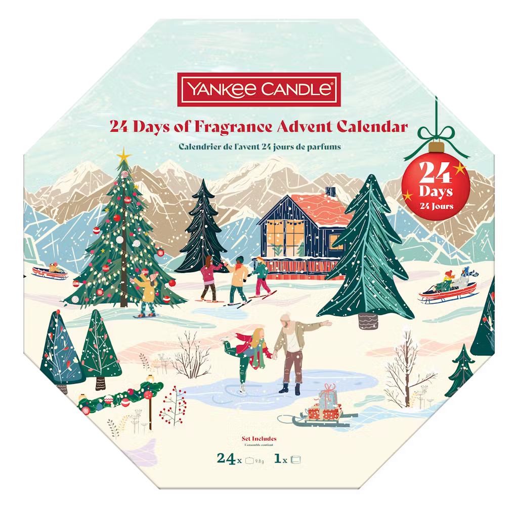Calendario dell'Avvento ghirlanda 24 Giorni di Fragranze YANKEE CANDLE