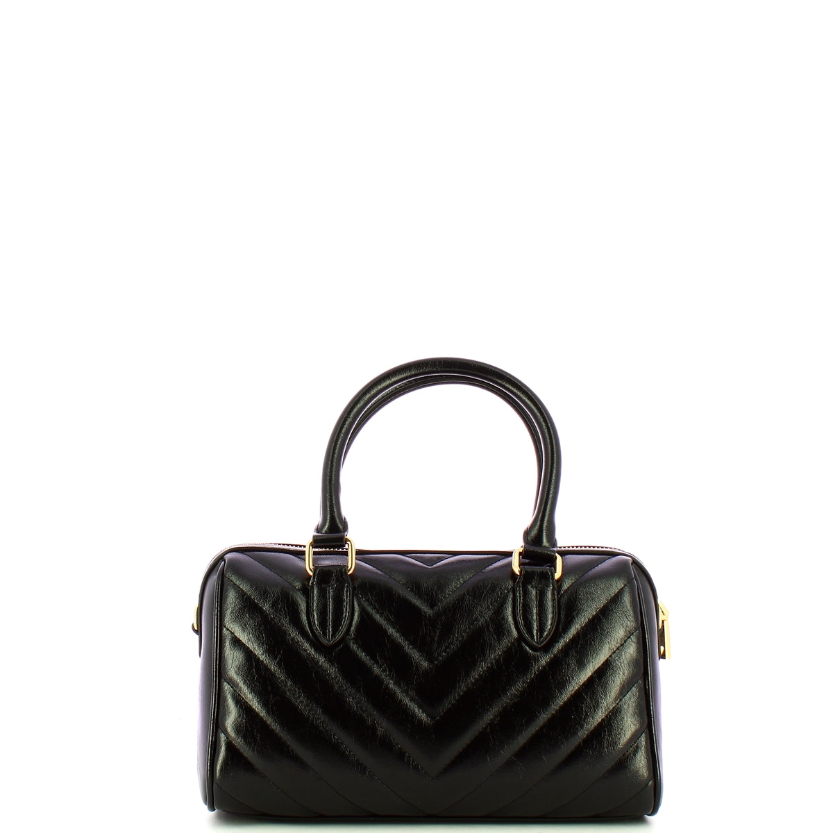 LOVE MOSCHINO Bauletto Quilted Obliquo Nero