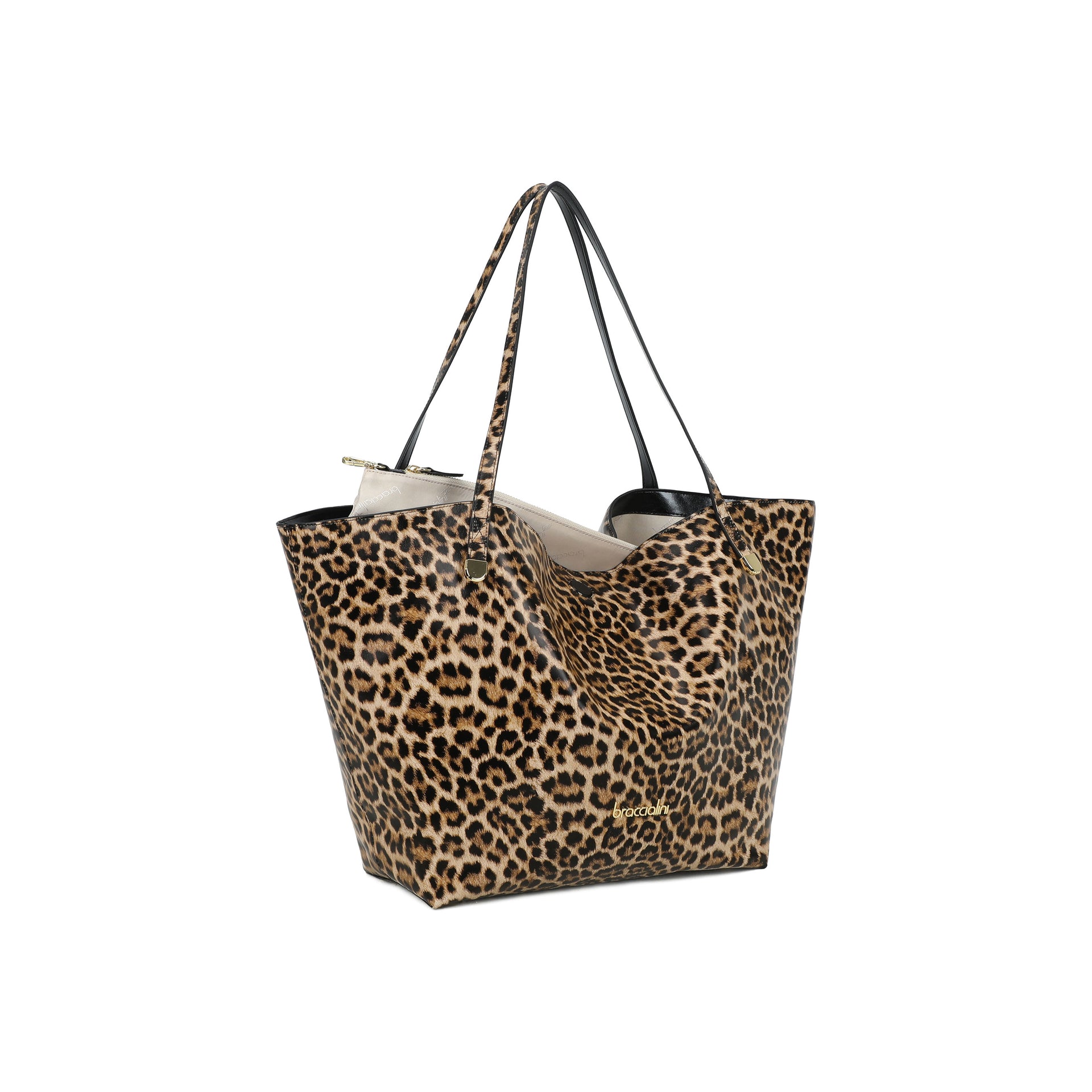 BRACCIALINI BORSA ARIEL LEOPARDATA
