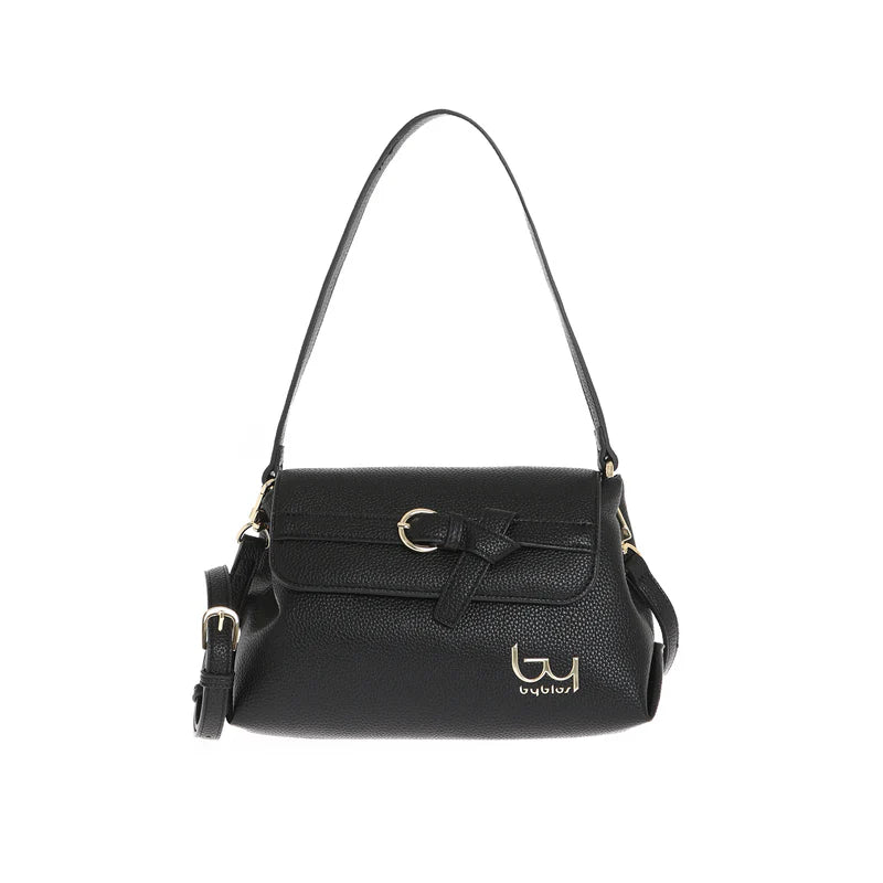 BORSA A TRACOLLA AYA FLAP NERO BYBYBLOS