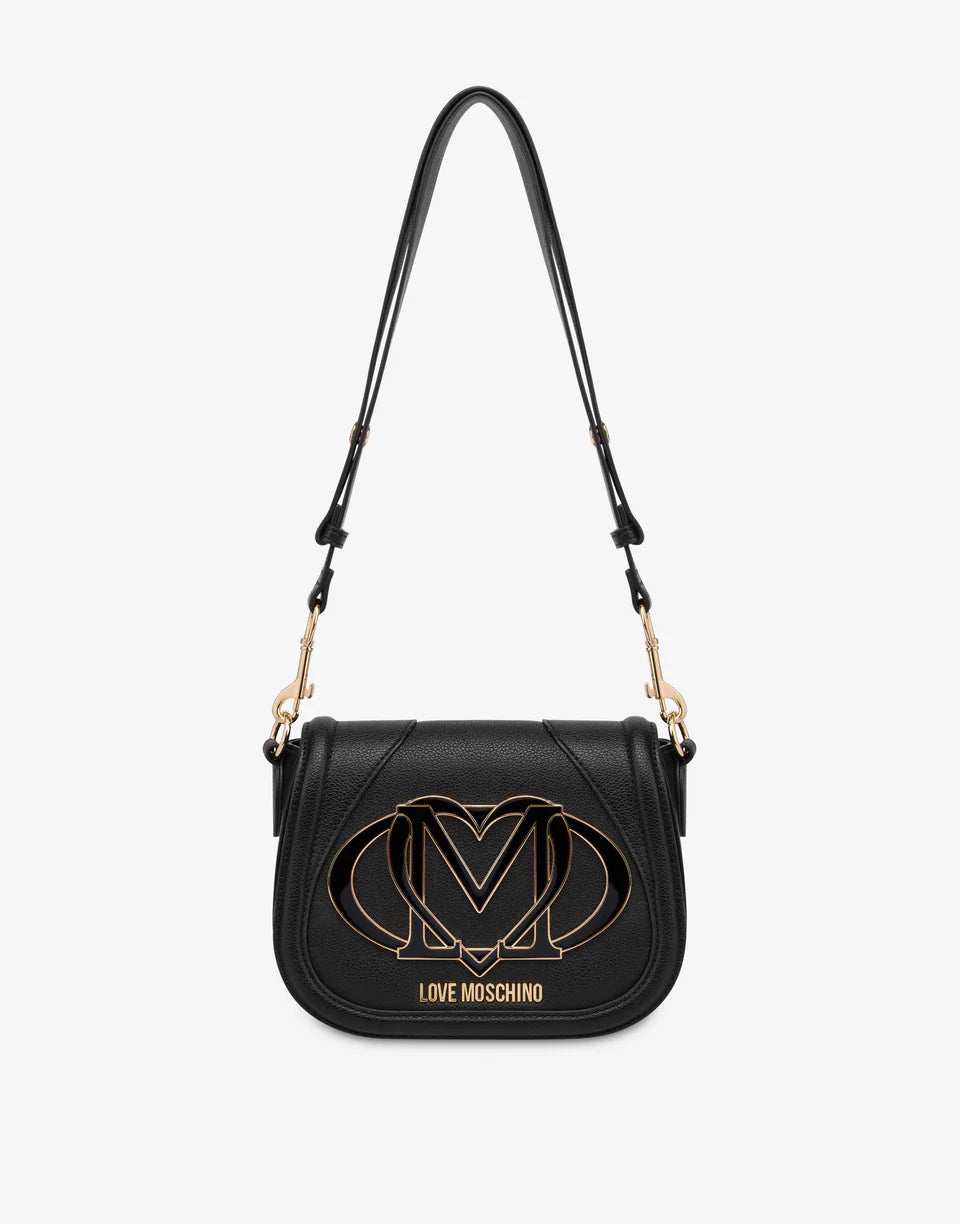 Borsa a spalla con maxi logo Love Moschino