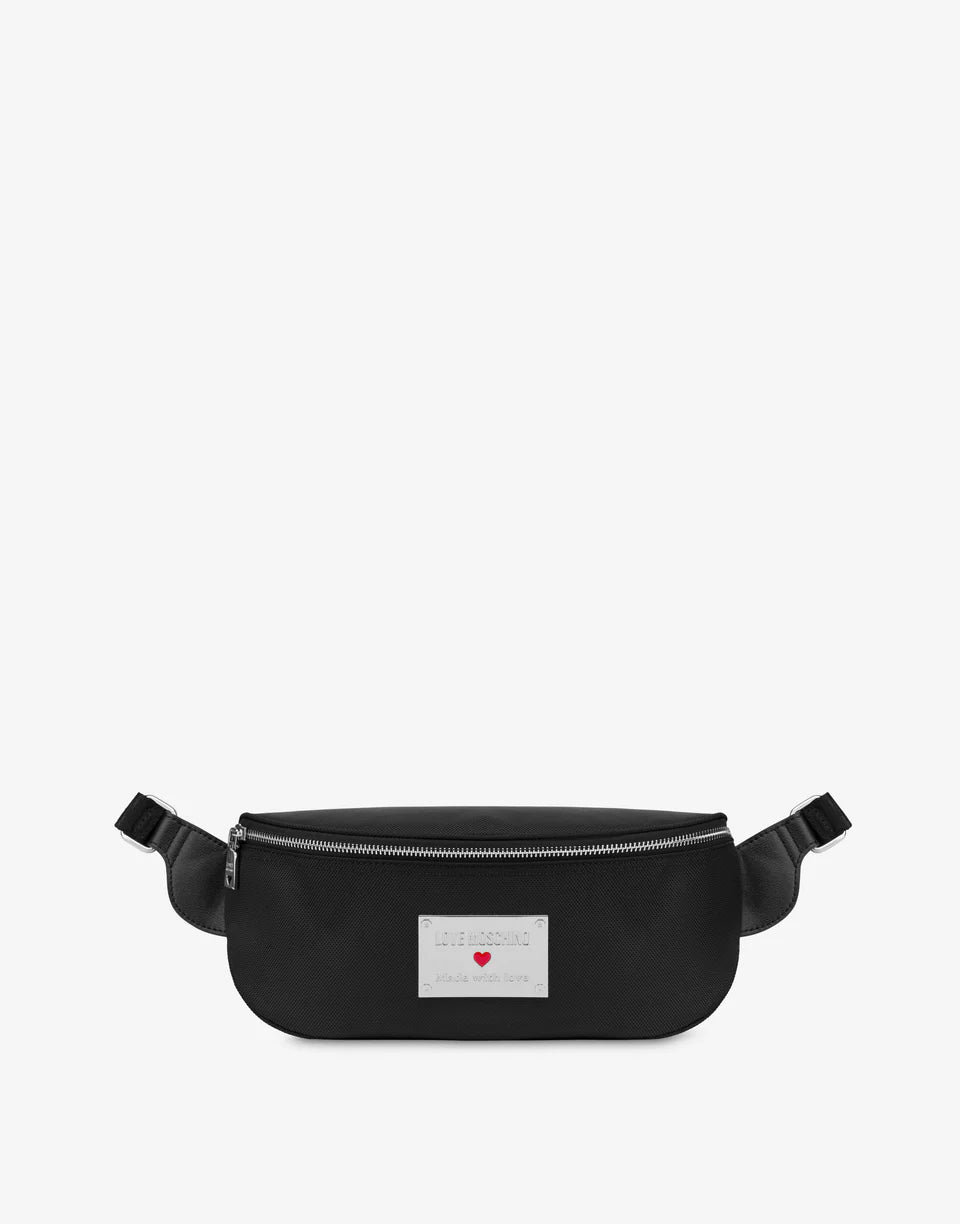 LOVE MOSCHINO MARSUPIO IN NYLON NERO