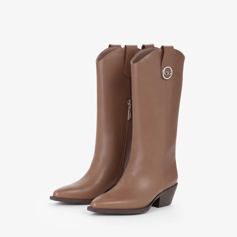 STIVALI TEXANI DELACROIX BYBYBLOS TAUPE