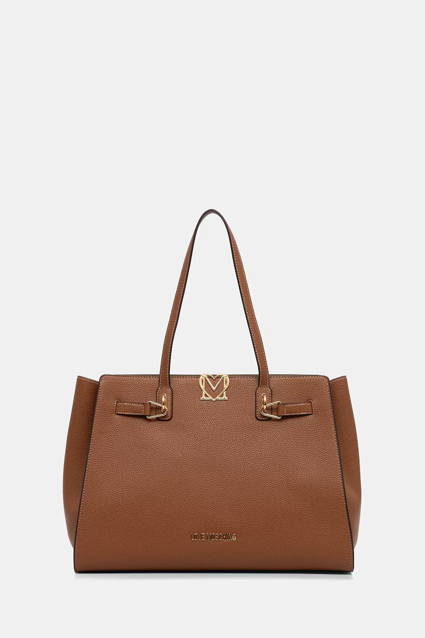 Borsa a Spalla Love Moschino Cuoio