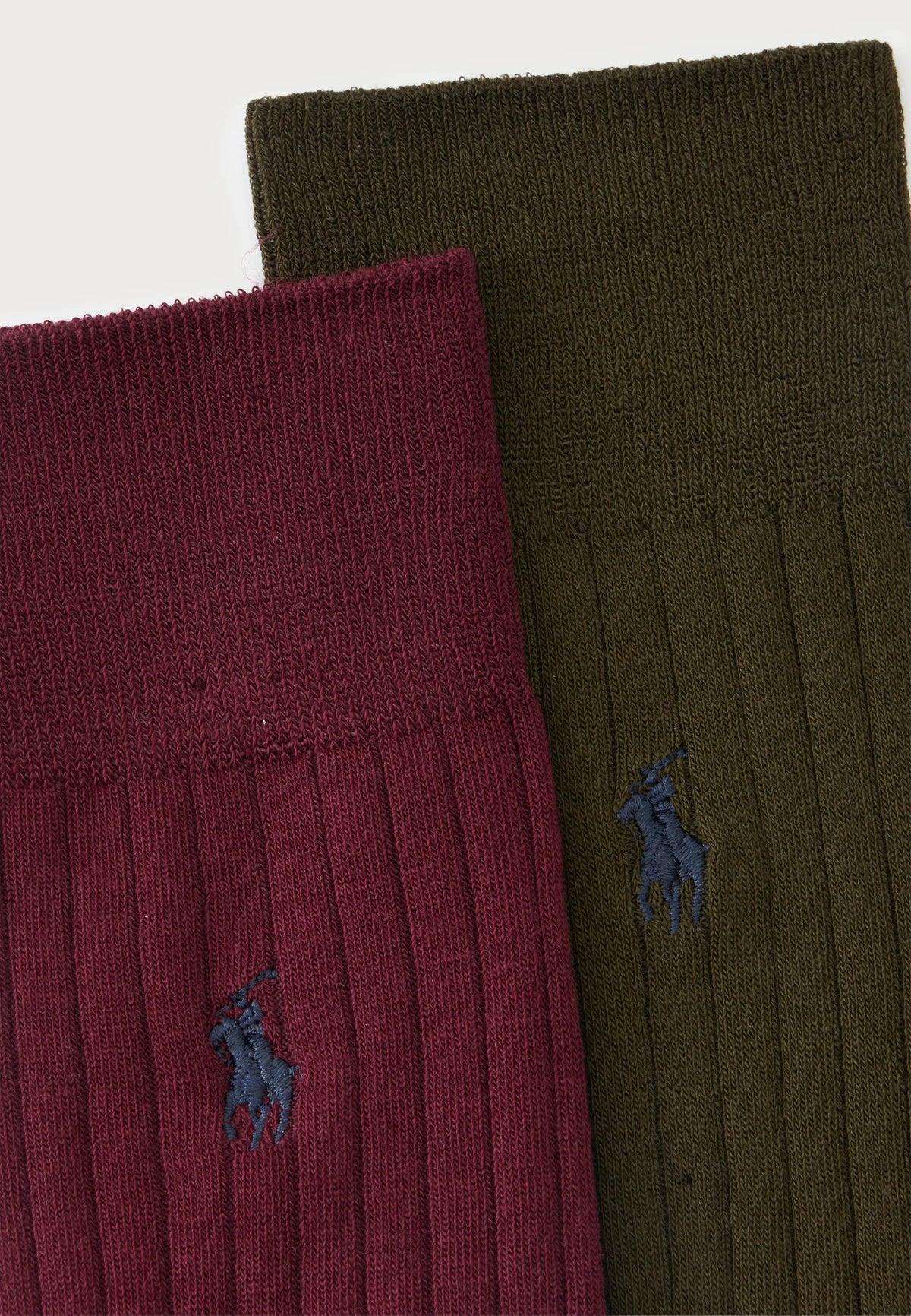 EGYPTIAN RIB-CREW -2 PACK - CALZE - BORDEAUX VERDONE