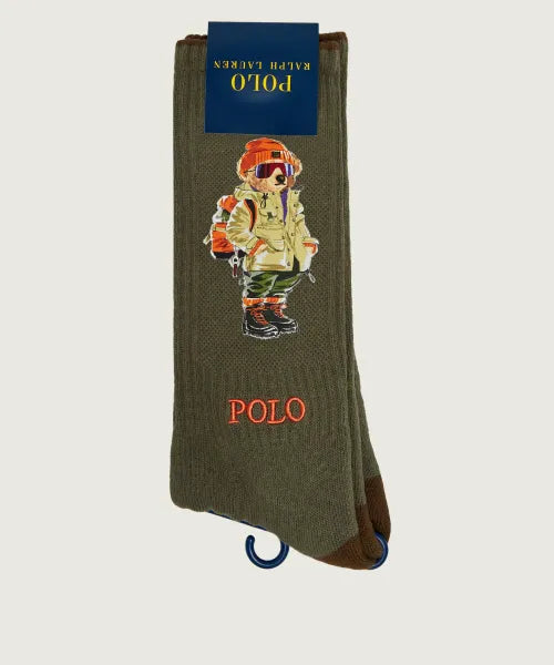 Calze Teddy Verde Oliva Polo Ralph Lauren