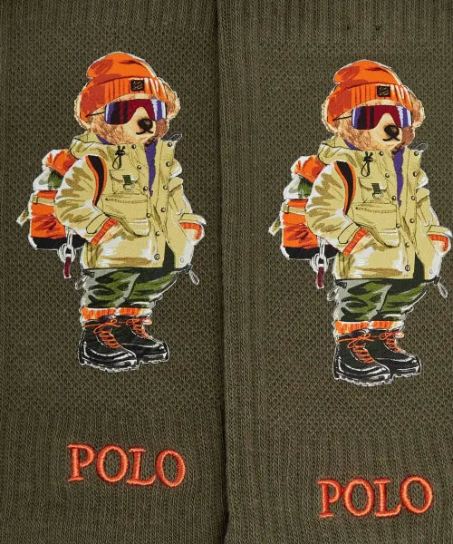 Calze Teddy Verde Oliva Polo Ralph Lauren