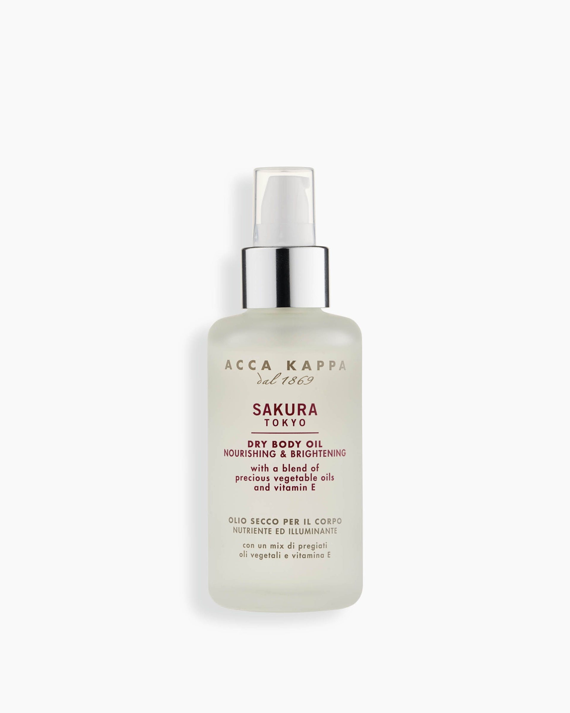 Olio per il corpo nutriente ed illuminante Acca Kappa 100ml