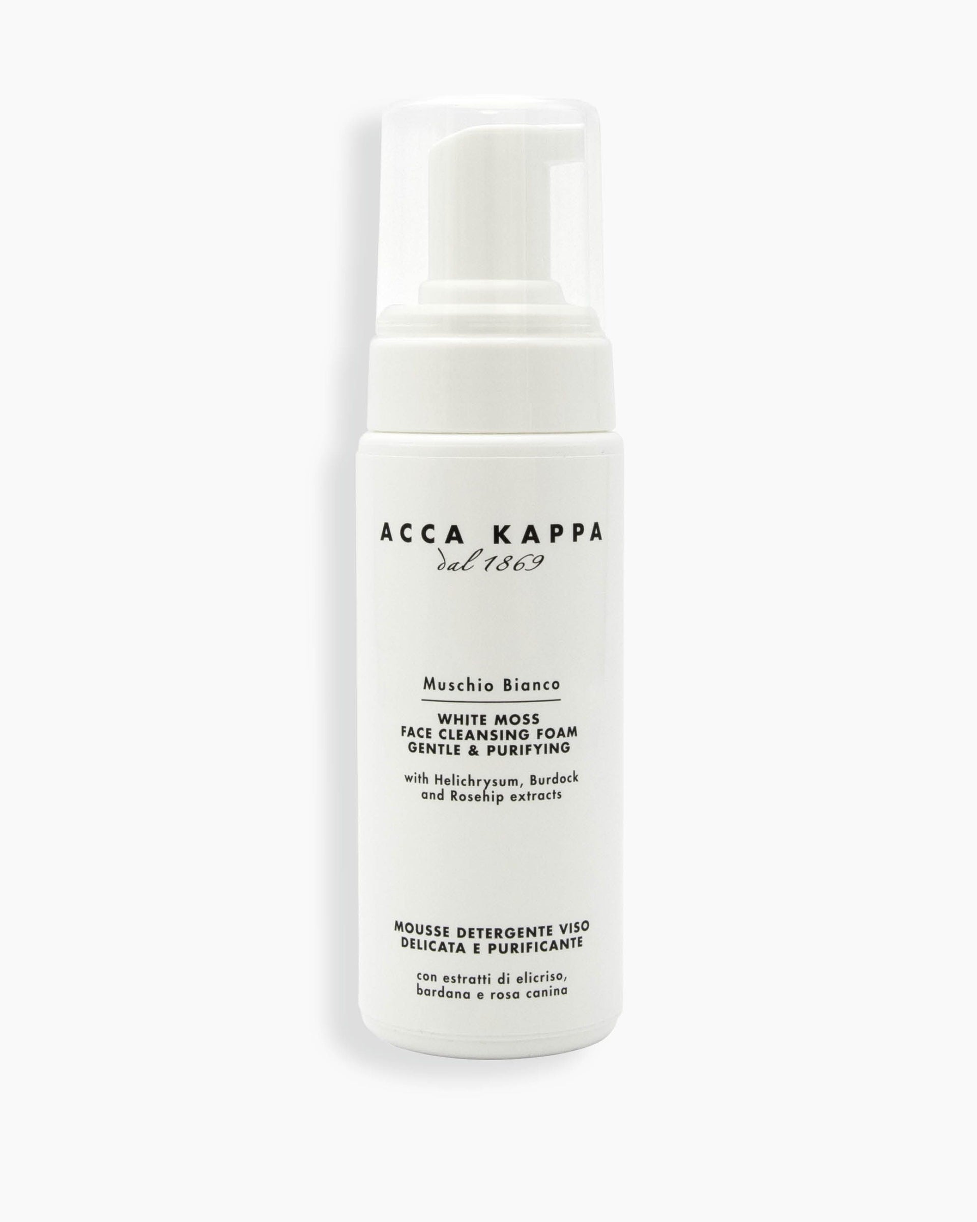 Mousse Detergente Viso Muschio Bianco Acca Kappa 200ml