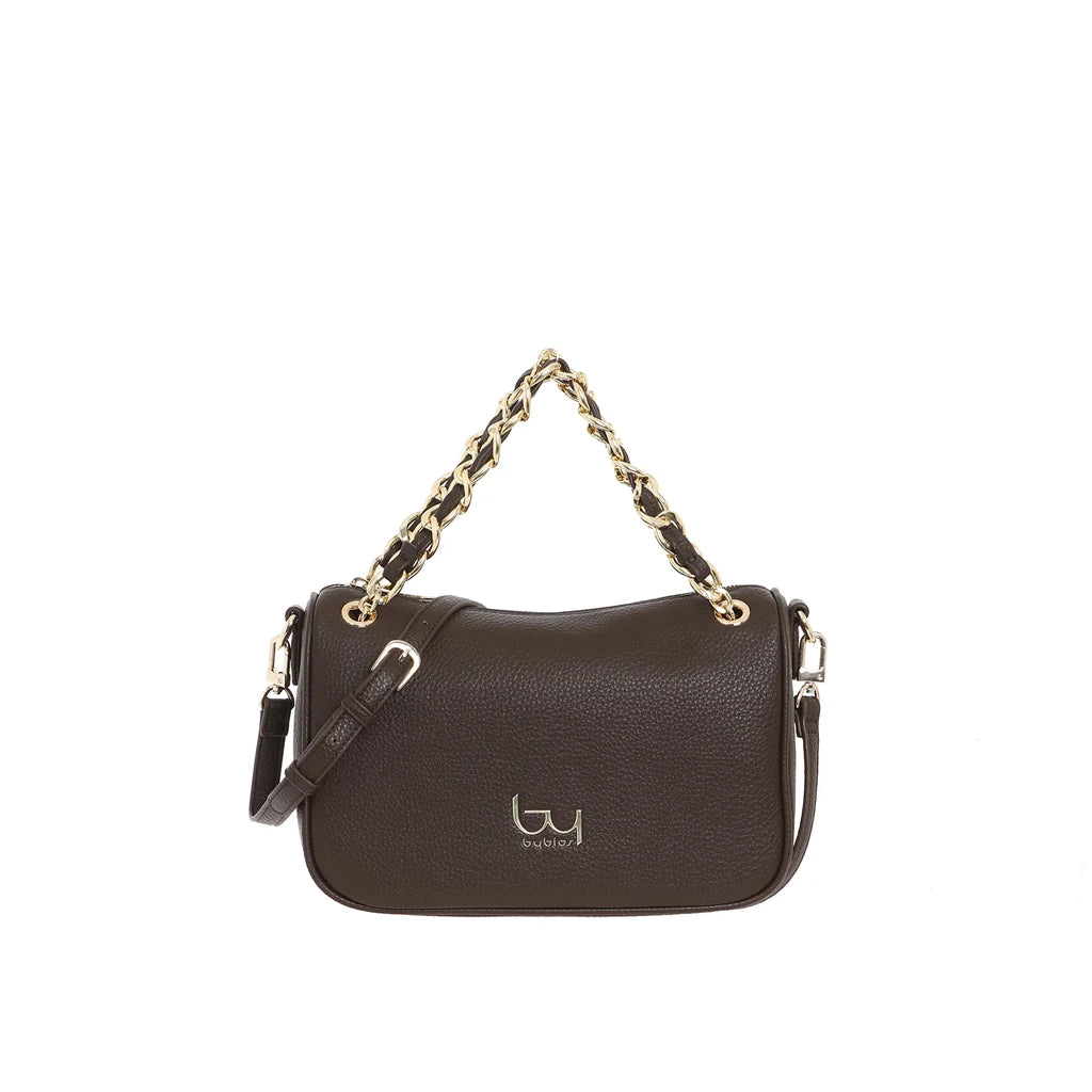 BYBLOS - BORSA BYBLOS IN ECO PELLE MANICI IN CATENA CON INSERTI IN ECO PELLE CHIUSURA CON ZIP - BYBS63B03