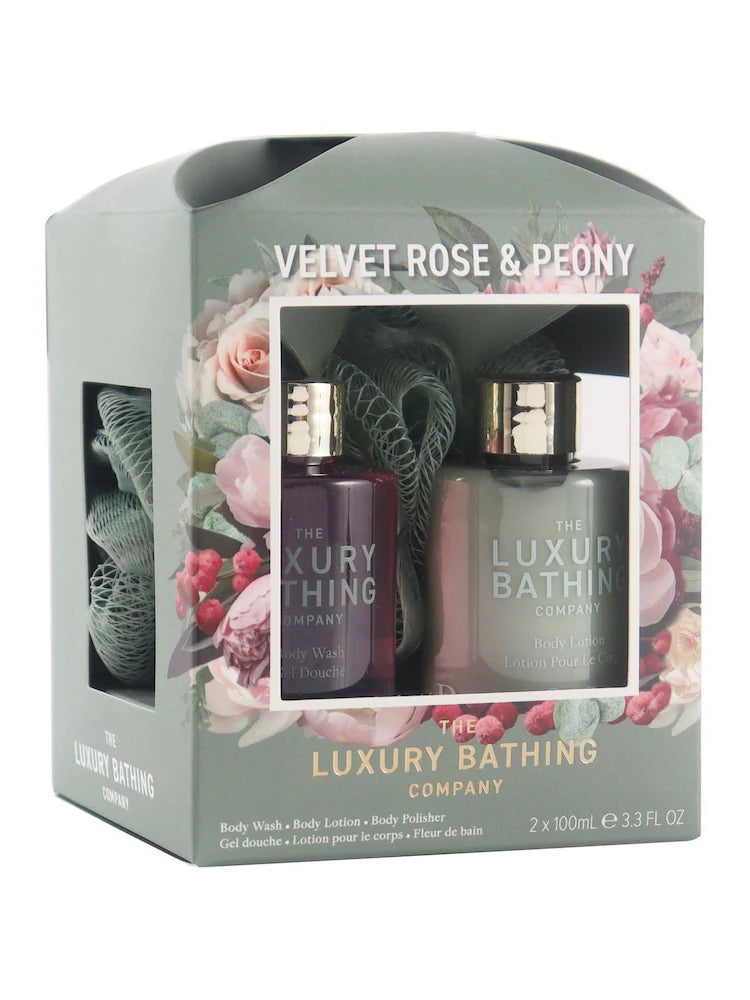 VELVET ROSE AND PEONY BODY WASH E BODY LOTION - THE LUXURY BATHING COMPANY