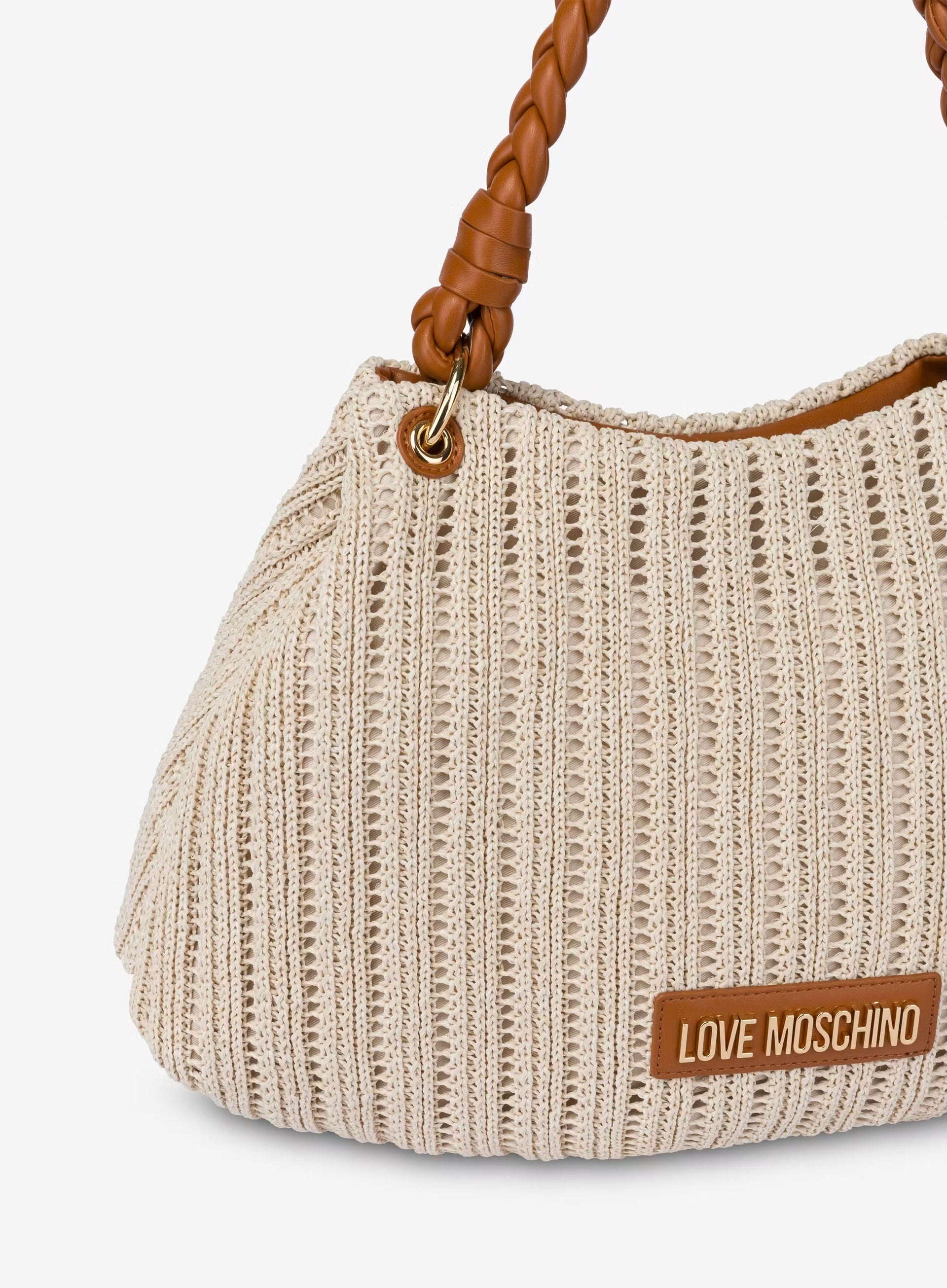 BORSA CROCHET WOVEN HANDLE