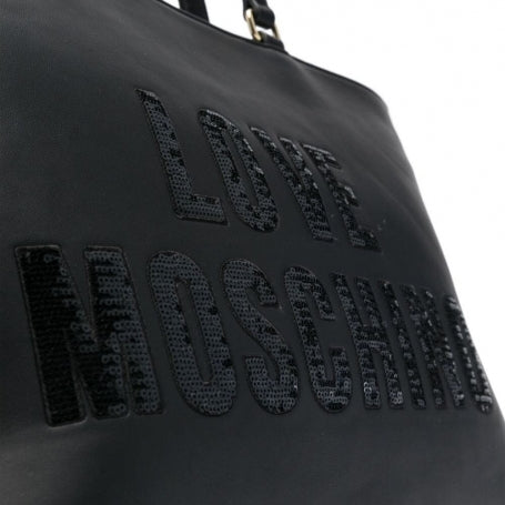 Shopping Bag Paillettes Nera