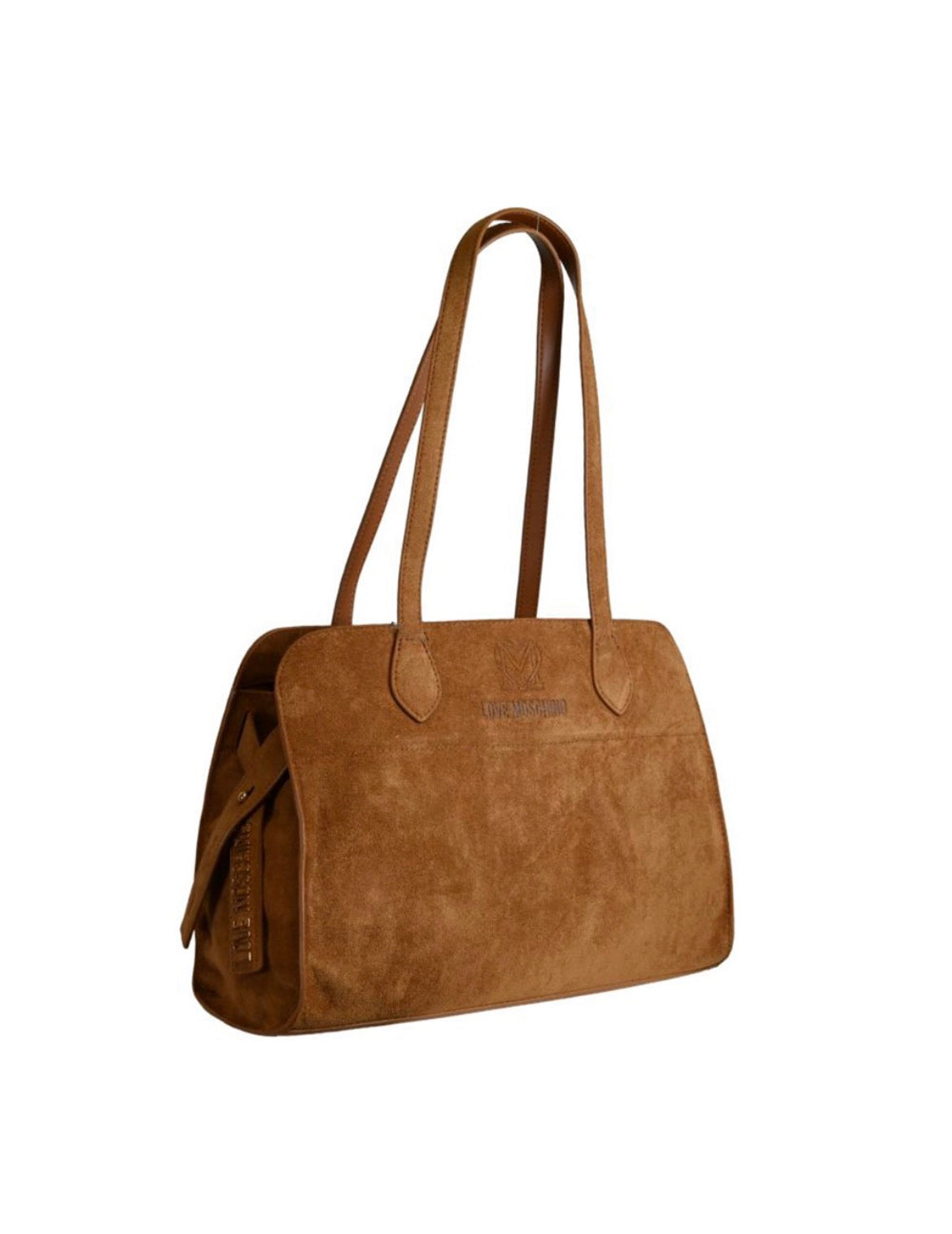 Love Moschino Borsa Suede a Spalla cuoio
