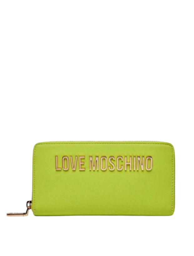 portafoglio giallo fluo Love Moschino