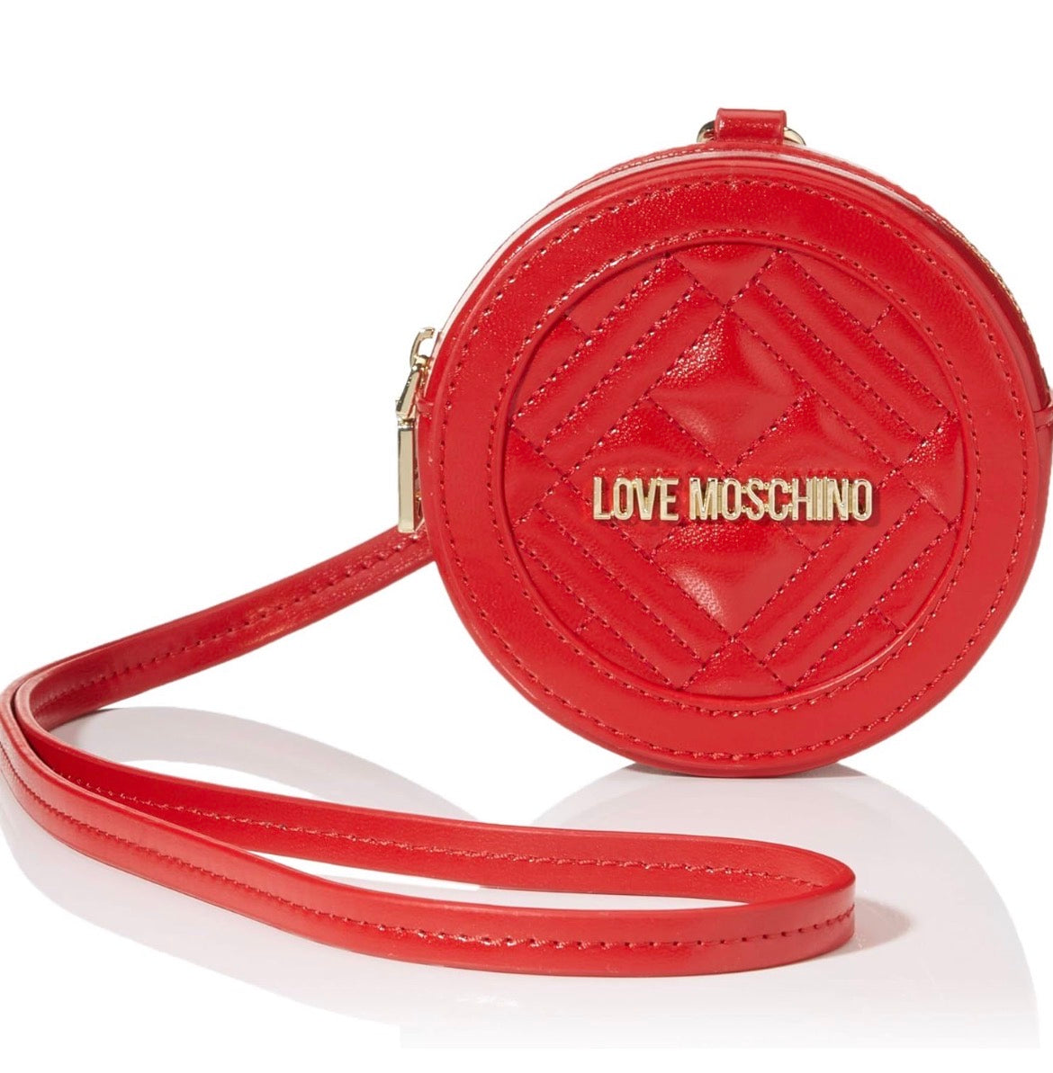 pochette nappa rossi Love Moschino