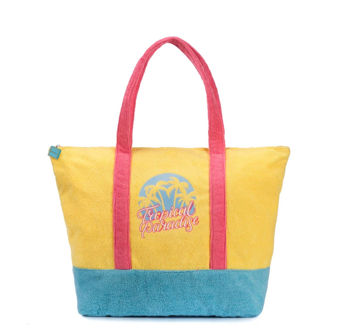 BORSA MARE IN SPUGNA “TROPICAL PARADISE” GIALLA