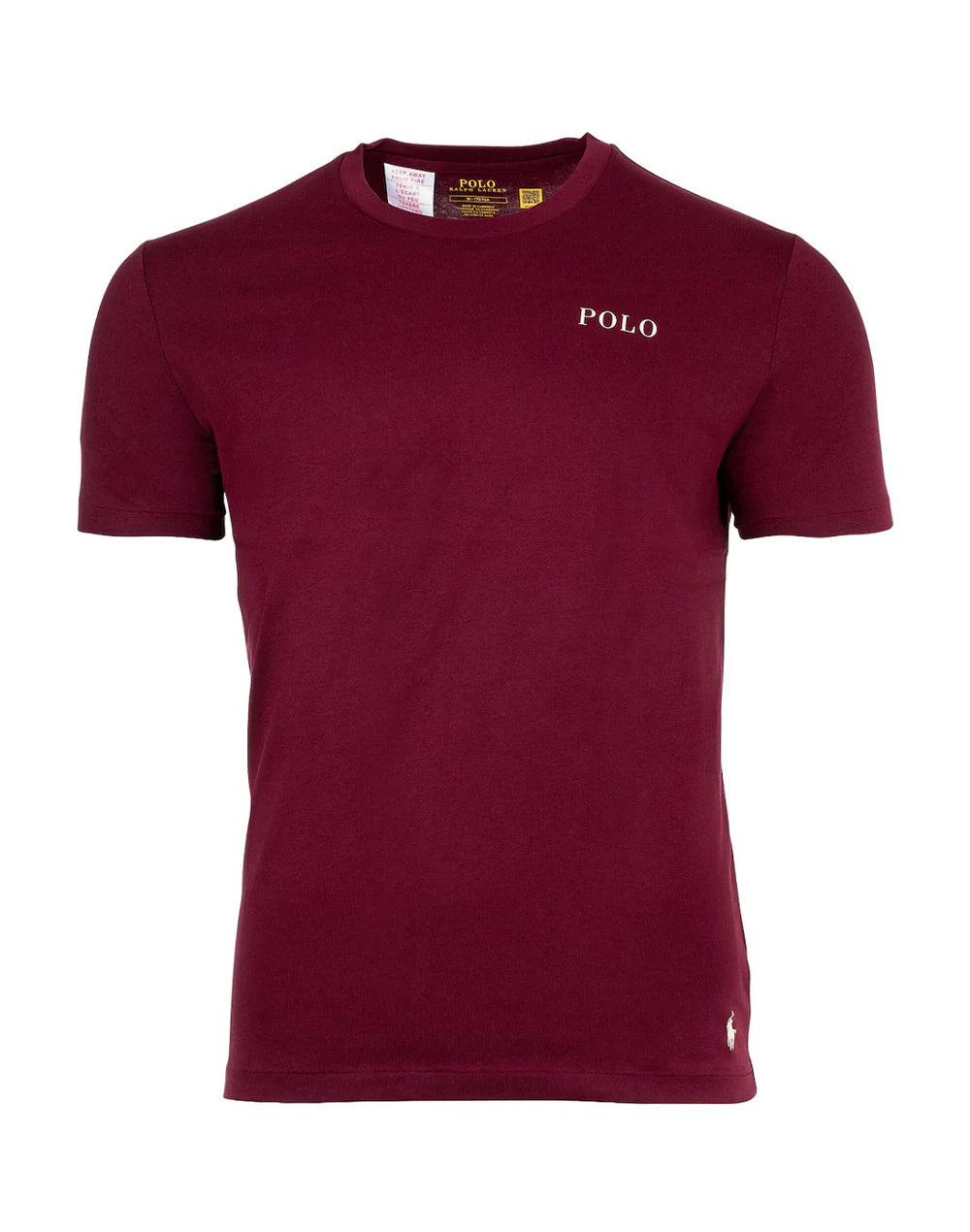 Maglietta in Jersey Polo Ralph Lauren Bordeaux
