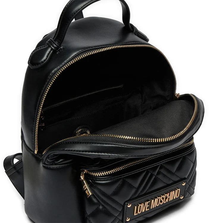 LOVE MOSCHINO ZAINO QUILTED PU NERO
