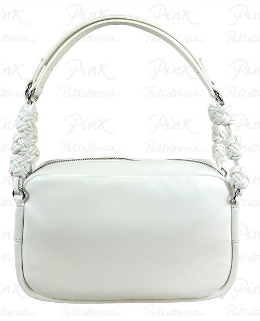LOVE MOSCHINO BORSA A DUE MANICI BIANCA