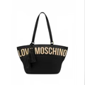 LOVE MOSCHINO BORSA PU NERA A MANO