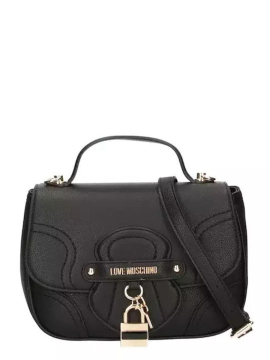 LOVE MOSCHINO BORSA A MANO CON TRACOLLA NERA