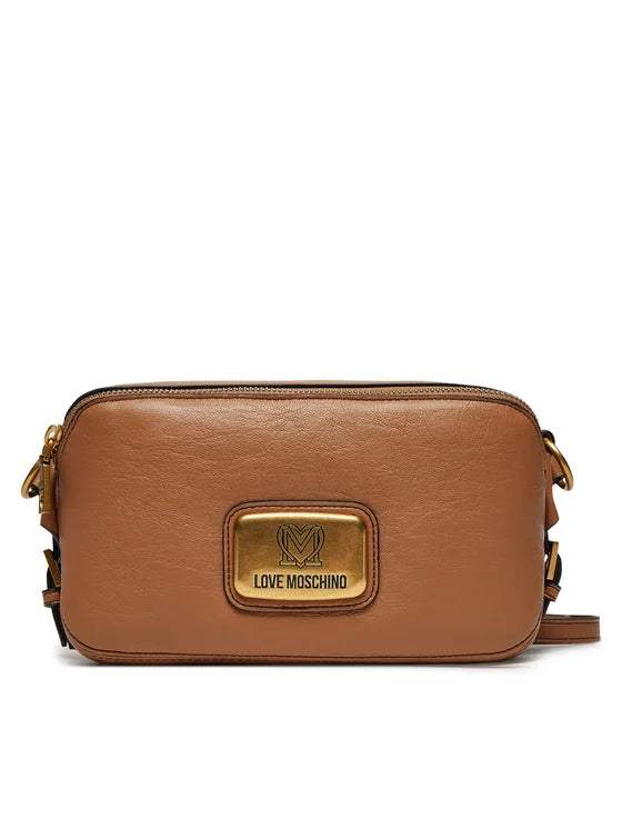 LOVE MOSCHINO BORSA TRACOLLA COLOR NOCE