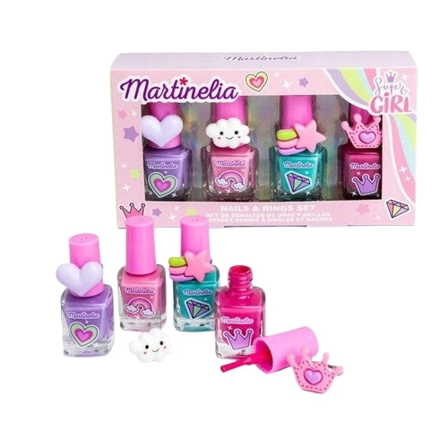 NAILS AND RINGS SET - nail polish and rings set