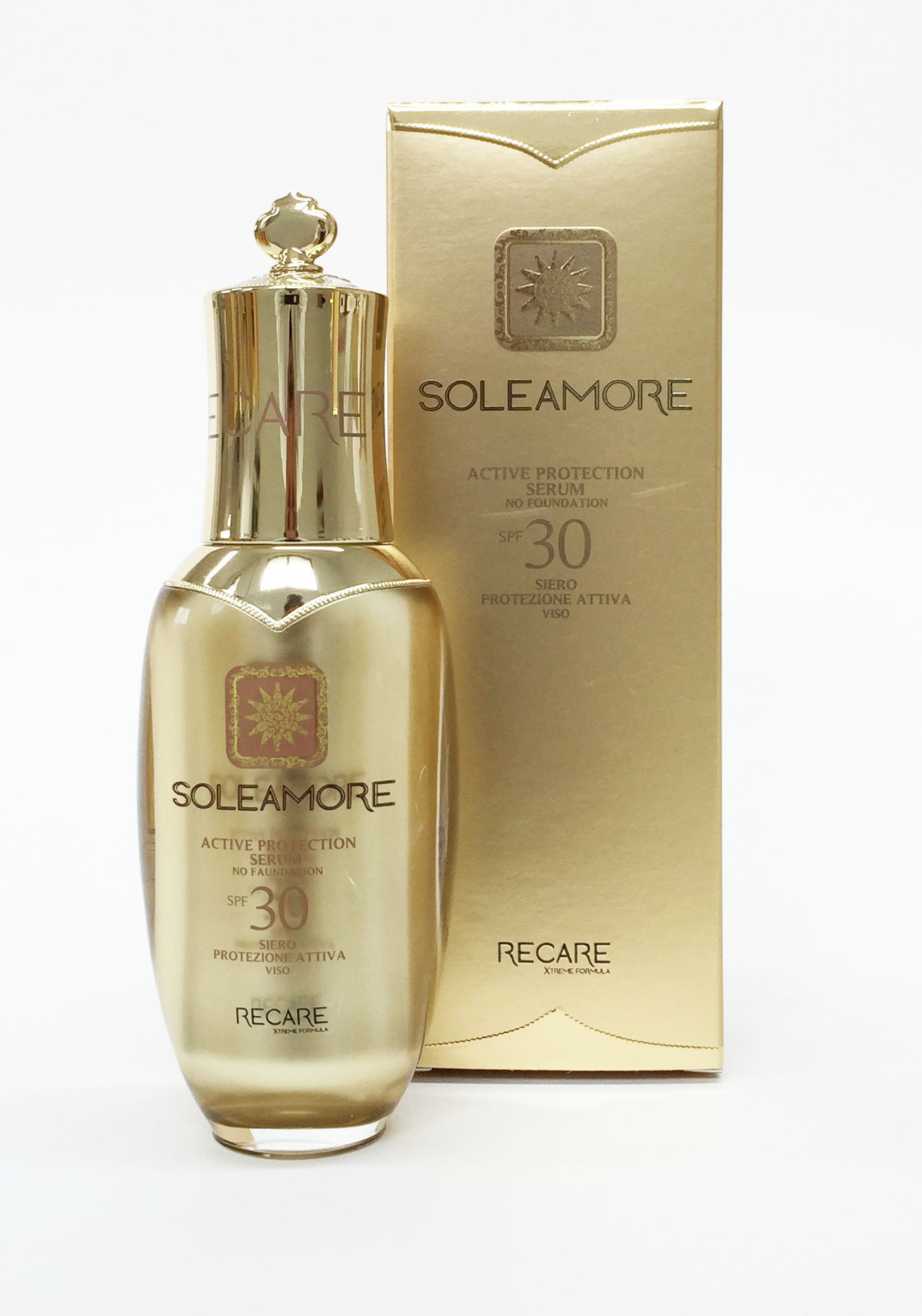 Recare SOLEAMORE Active Protection Serum No Foundation SPF 30 Viso 50ML