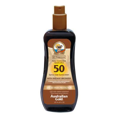Australian Gold SPF50 Spray Gels con effetto Bronze 237ml