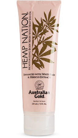 Australian Gold Hemp Nation White Peach &Hibiscus Body Wash 235ml