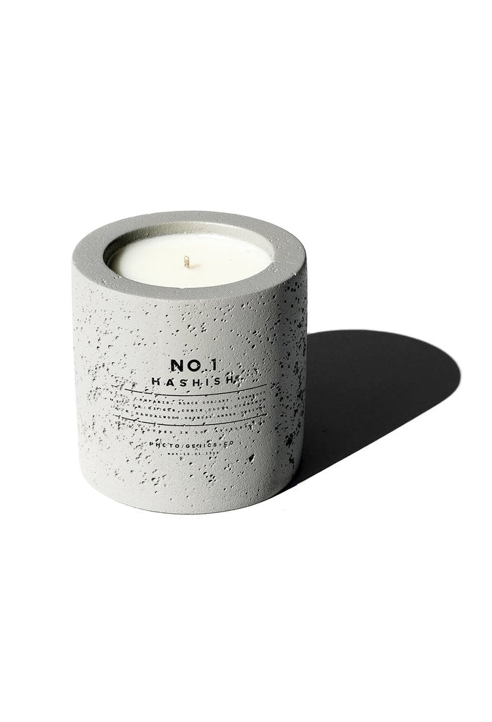 Photo/Genics.co Concrete Candle No. 1 Hashish